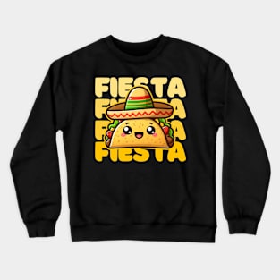 Let's Fiesta Cinco De Mayo Celebration Funny Tacos Lover Crewneck Sweatshirt